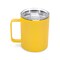 Makerflo 12 oz Powder Coated Camper Mug with Leak-Proof Clear Lid, Ideal for Craft and Personalization (Laser Engraving, UV DTF, Epoxy, and Vinyl)
